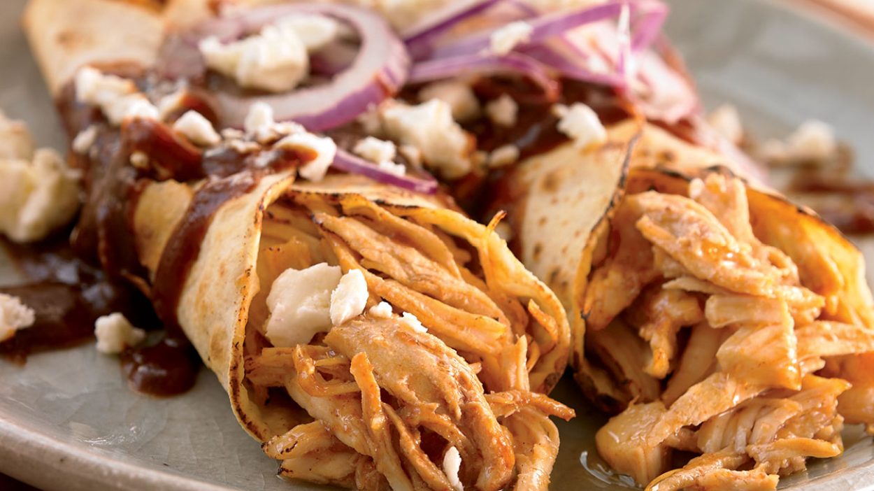 Garcia's Mole Chicken Enchiladas