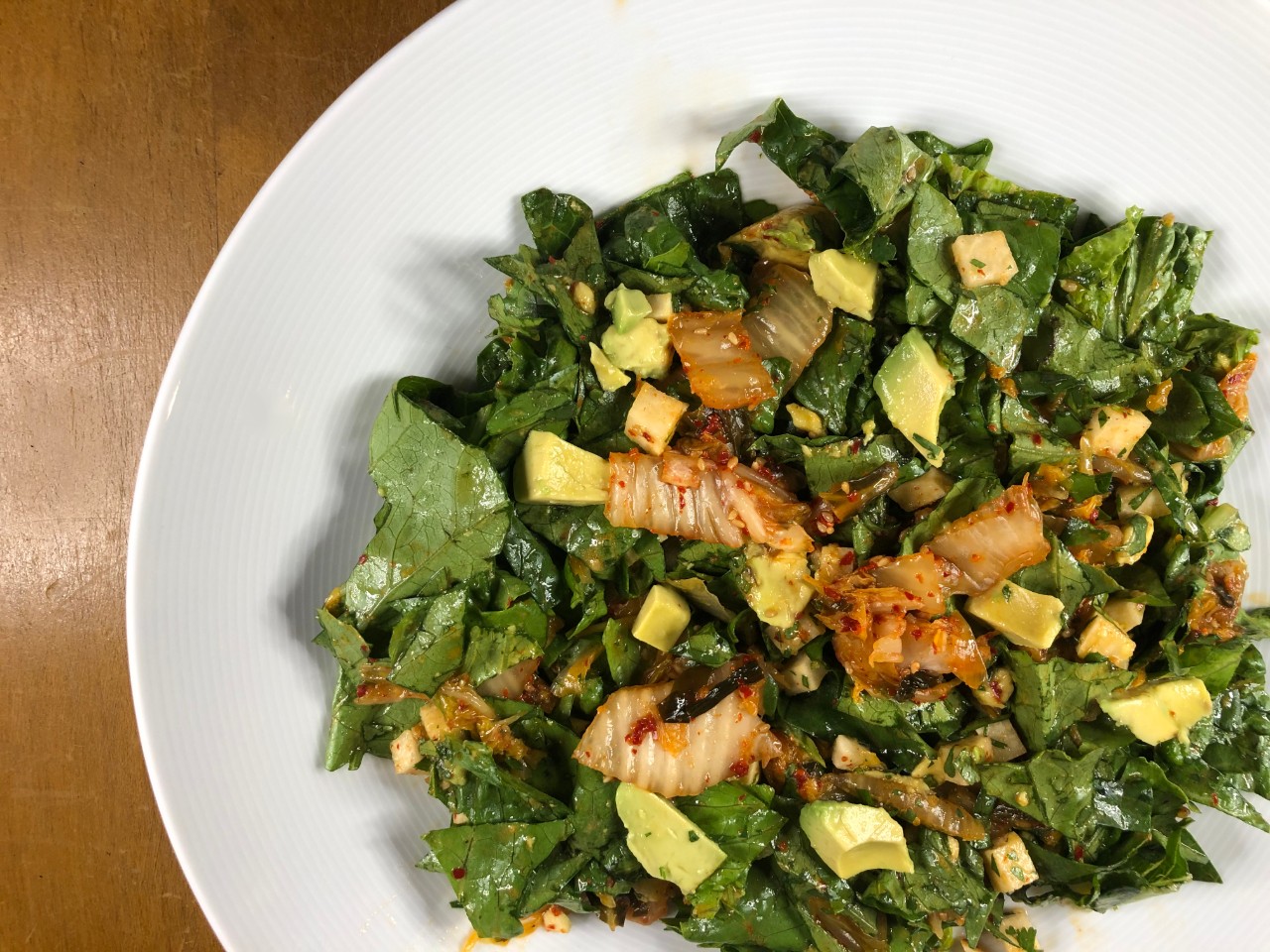 Kimchi & Avocado Fermented Veggie Salad