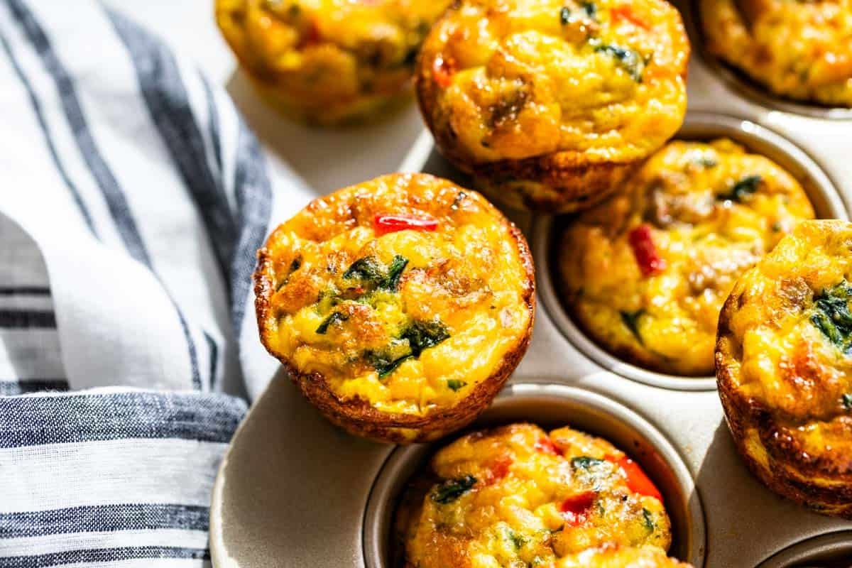Sausage & Egg Muffins with Cheddar Crust