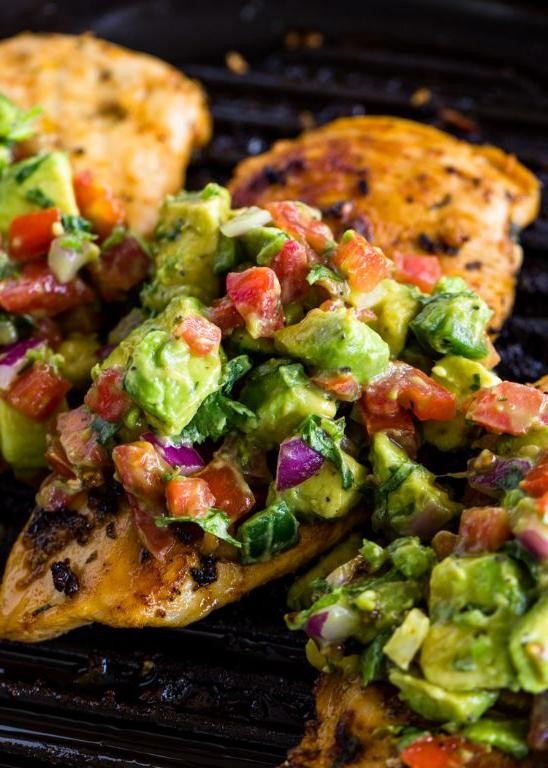 Crispy Cajun Chicken Thighs with Avocado Salsa
