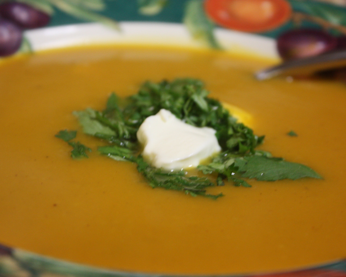 Surprise Spiced Pumpkin Soup with Cayenne