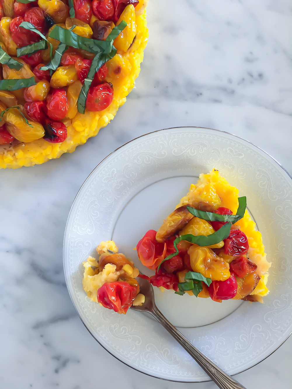 City Floral Herb-Roasted Tomato & Corn Tart