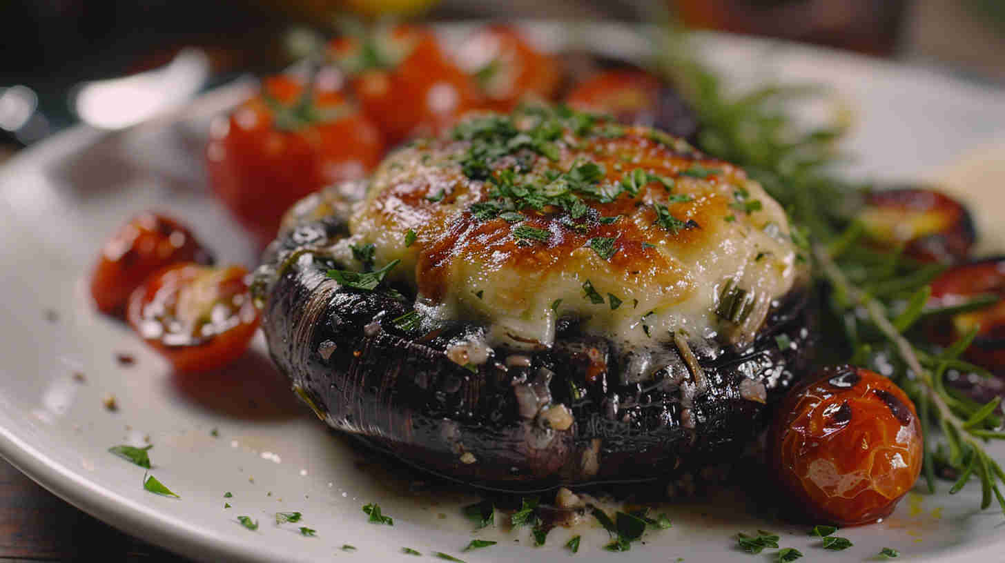 Creamy Mushroom-Stuffed Portobellos