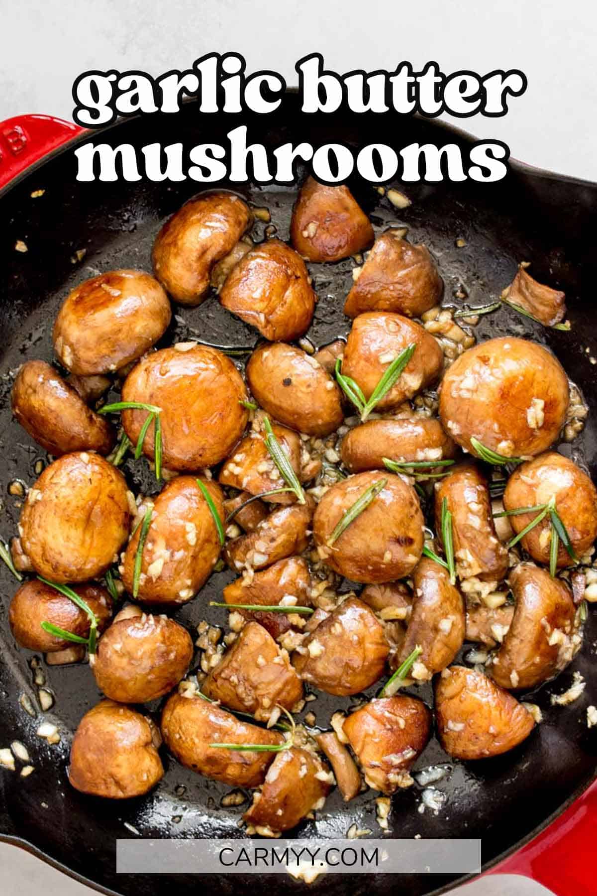Sautéed Garlic Butter Mushrooms with Lemon Zest