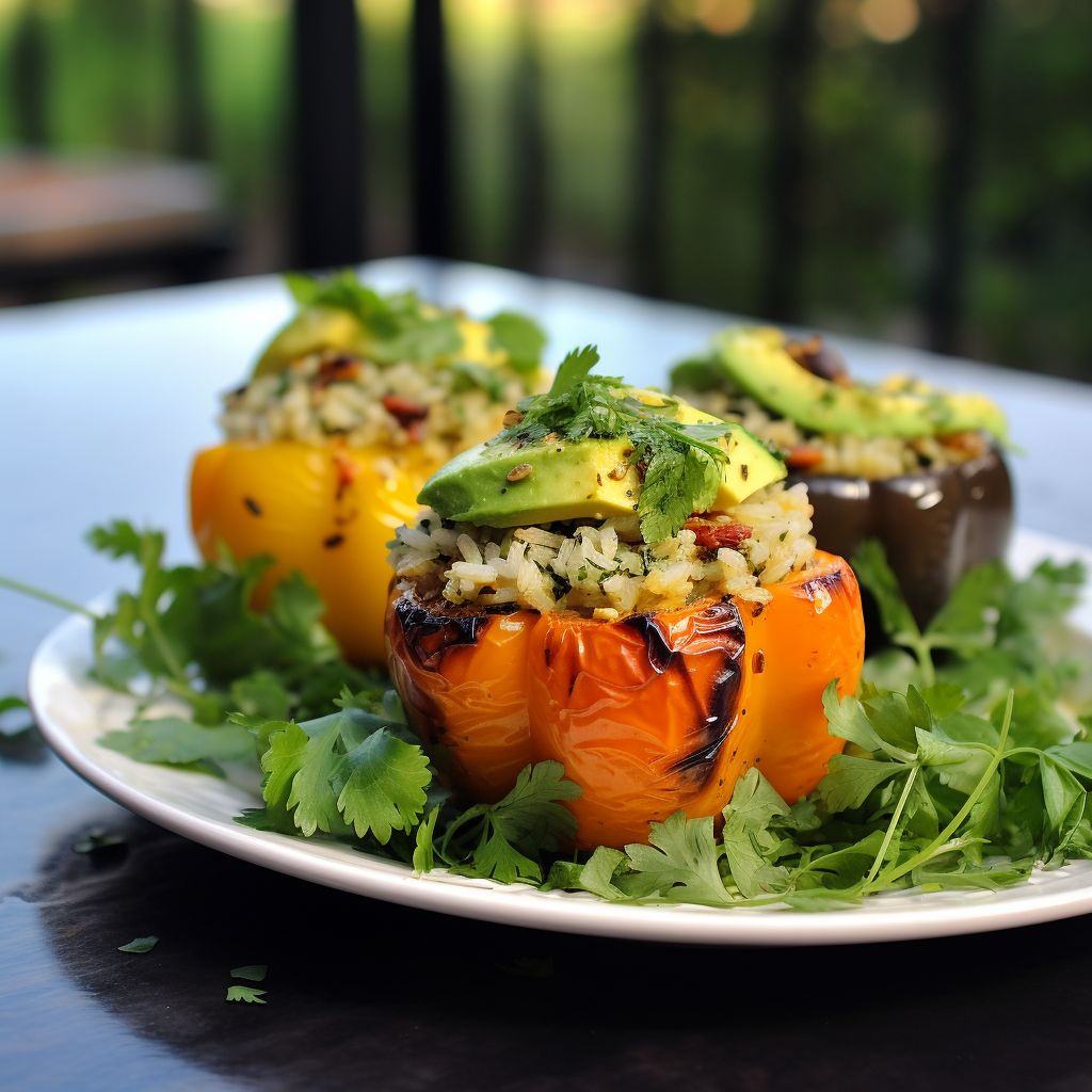 Avocado-Stuffed Bell Peppers with Smoked Paprika
