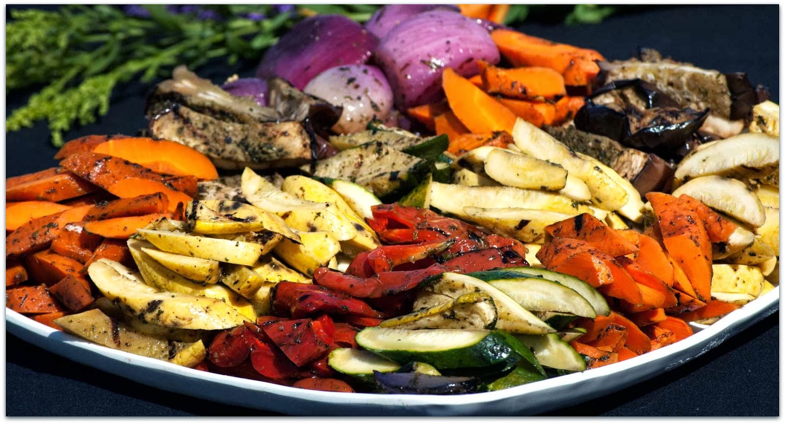 Half-Spiced Grilled Vegetable Platter