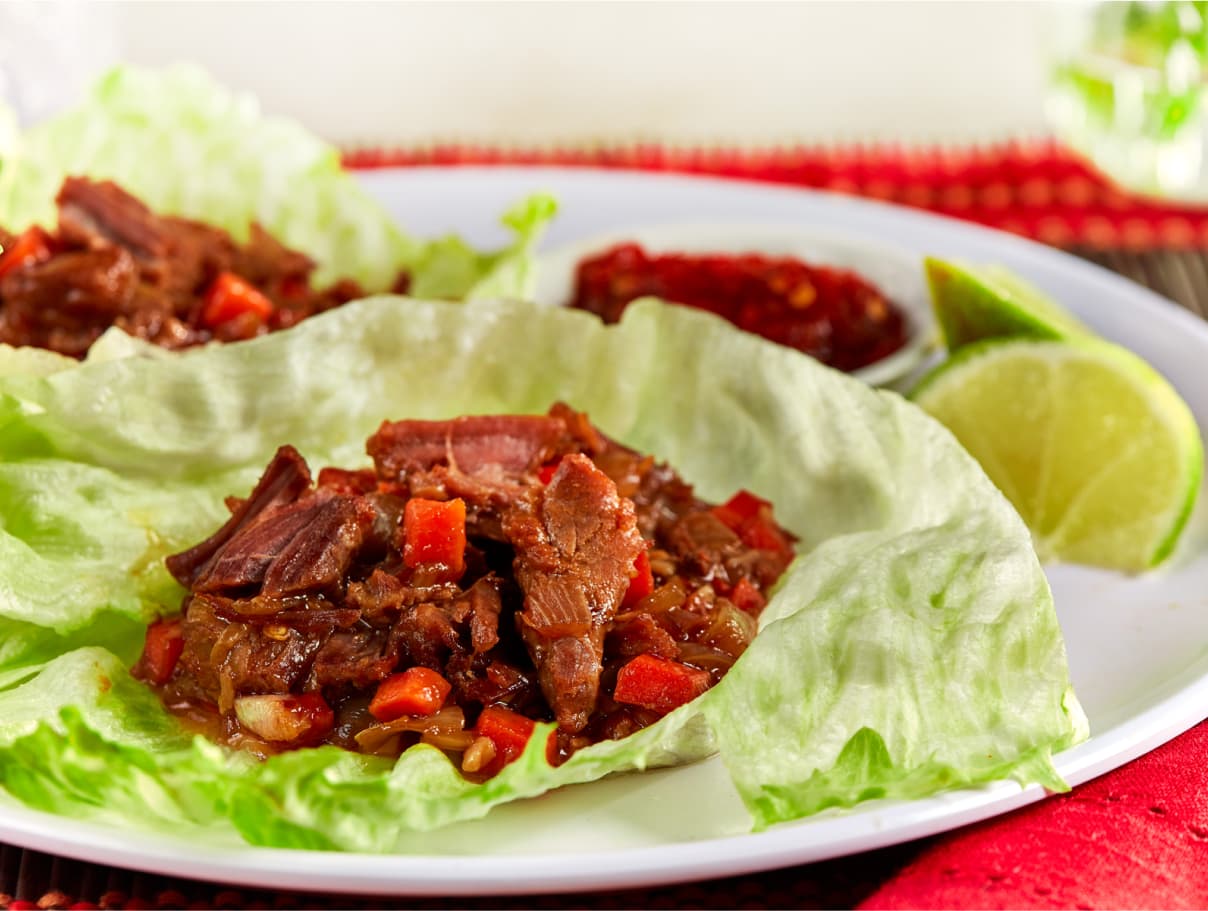 & Herb Lettuce Wraps with Lime