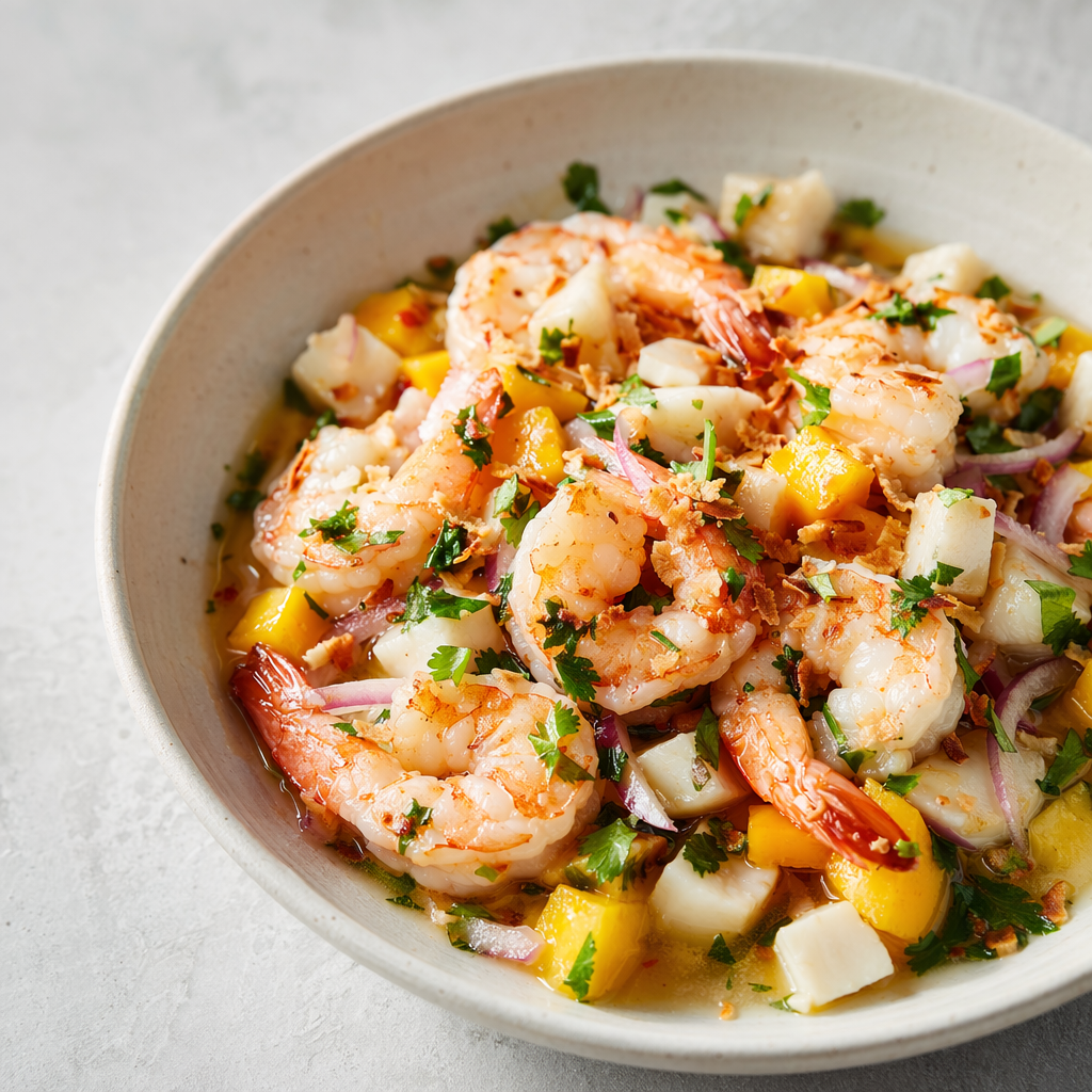 Coconut Shrimp Ceviche