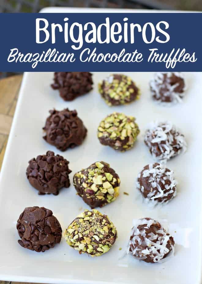 Classic Brigadeiro Chocolate Truffles with Cocoa Powder