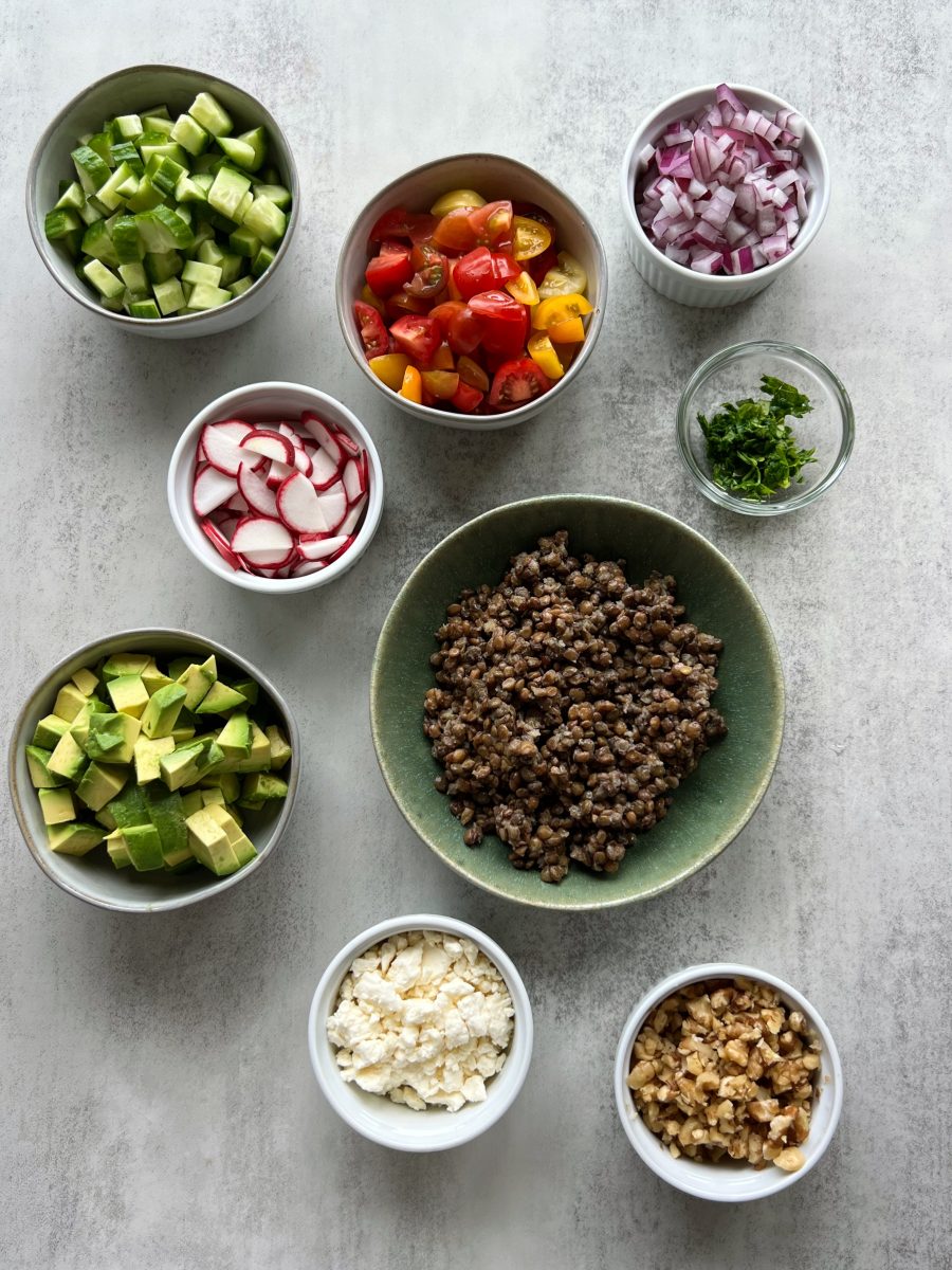 Best-Spiced Lentil Salad with Lemon Vinaigrette