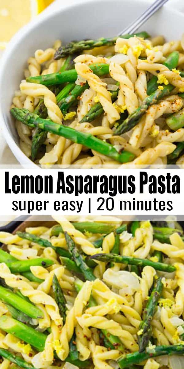 Wave-Form Lemon-Dill Pasta with Asparagus