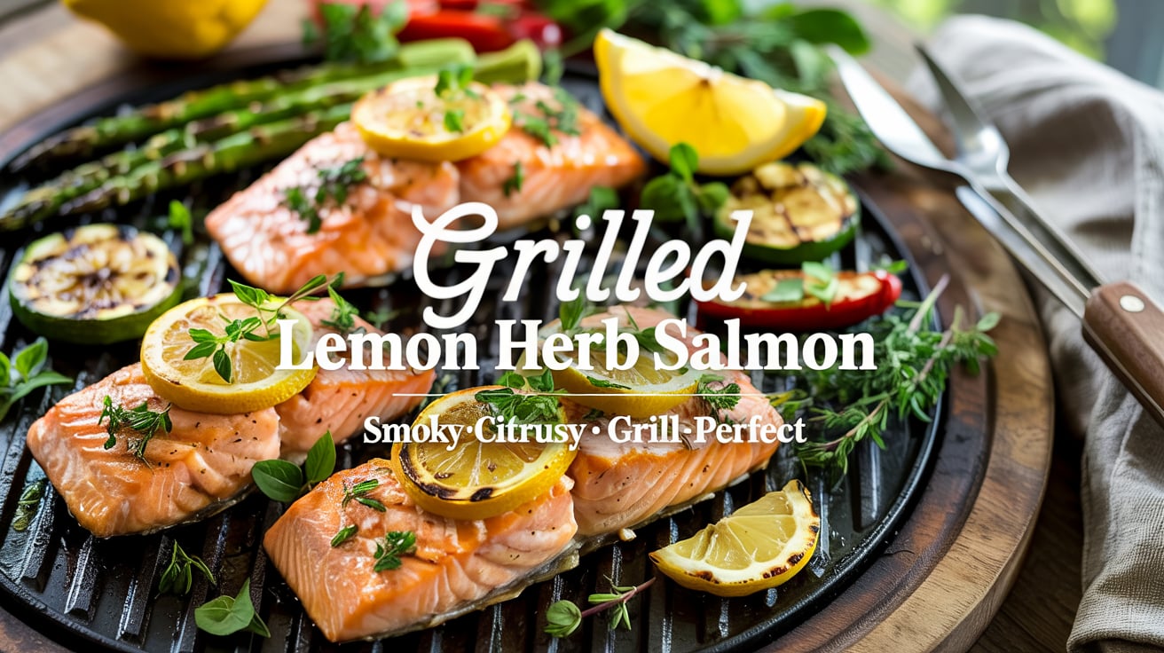 Authentic Charred Lemon Herb Salmon