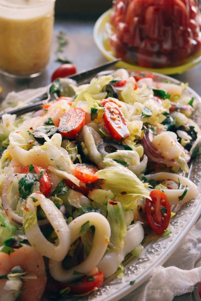 Venetian Seafood Salad with Sparkling Lemon Herb Dressing