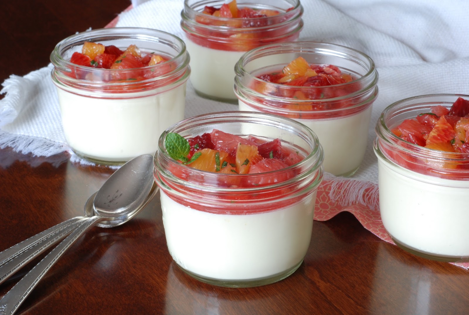 Limoncello Panna Cotta with Citrus Compote