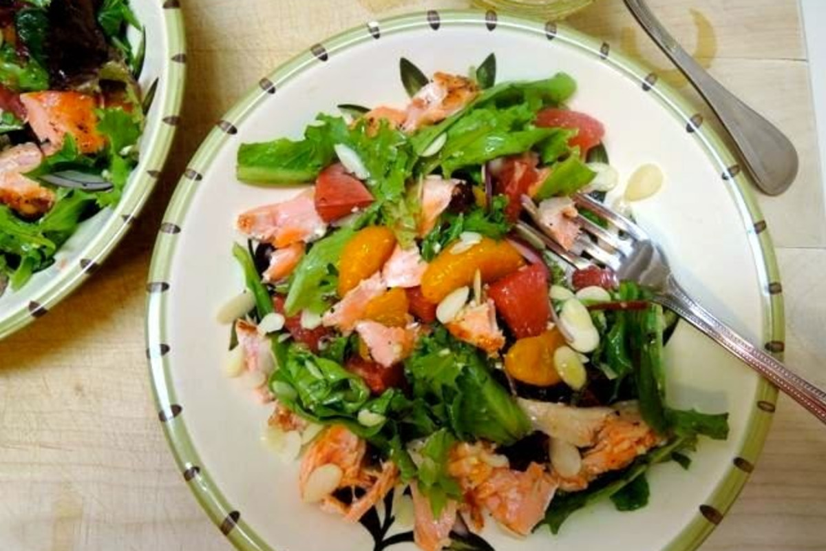 Bitter Greens & Grapefruit Salmon