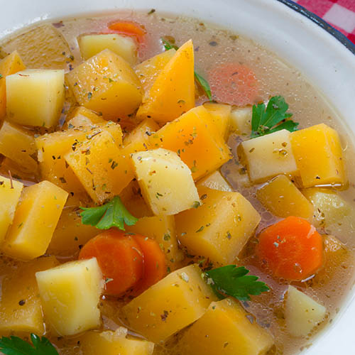 Bruges Root Vegetable Stew with Brugse Zot Beer