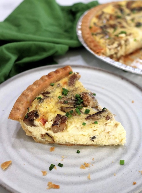 Orval Cheese and Mushroom Quiche