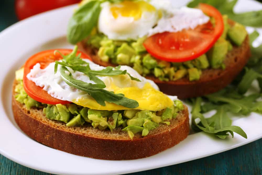 Creamy Avocado Toast with Poached Eggs