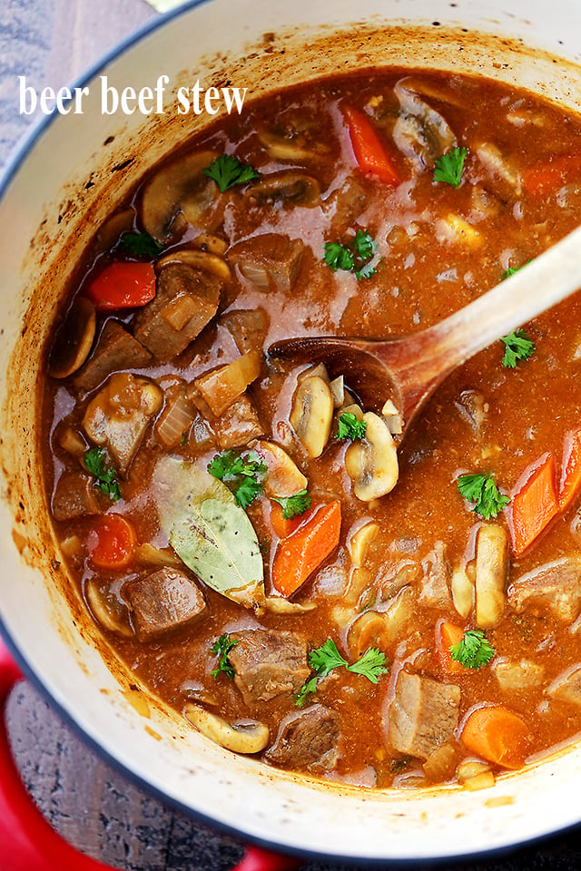 Brussels-Style Beef and Mushroom Stew with Beer Reduction