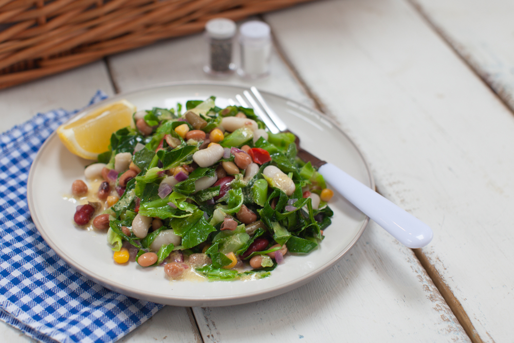 Spring Greens & White Bean Salad