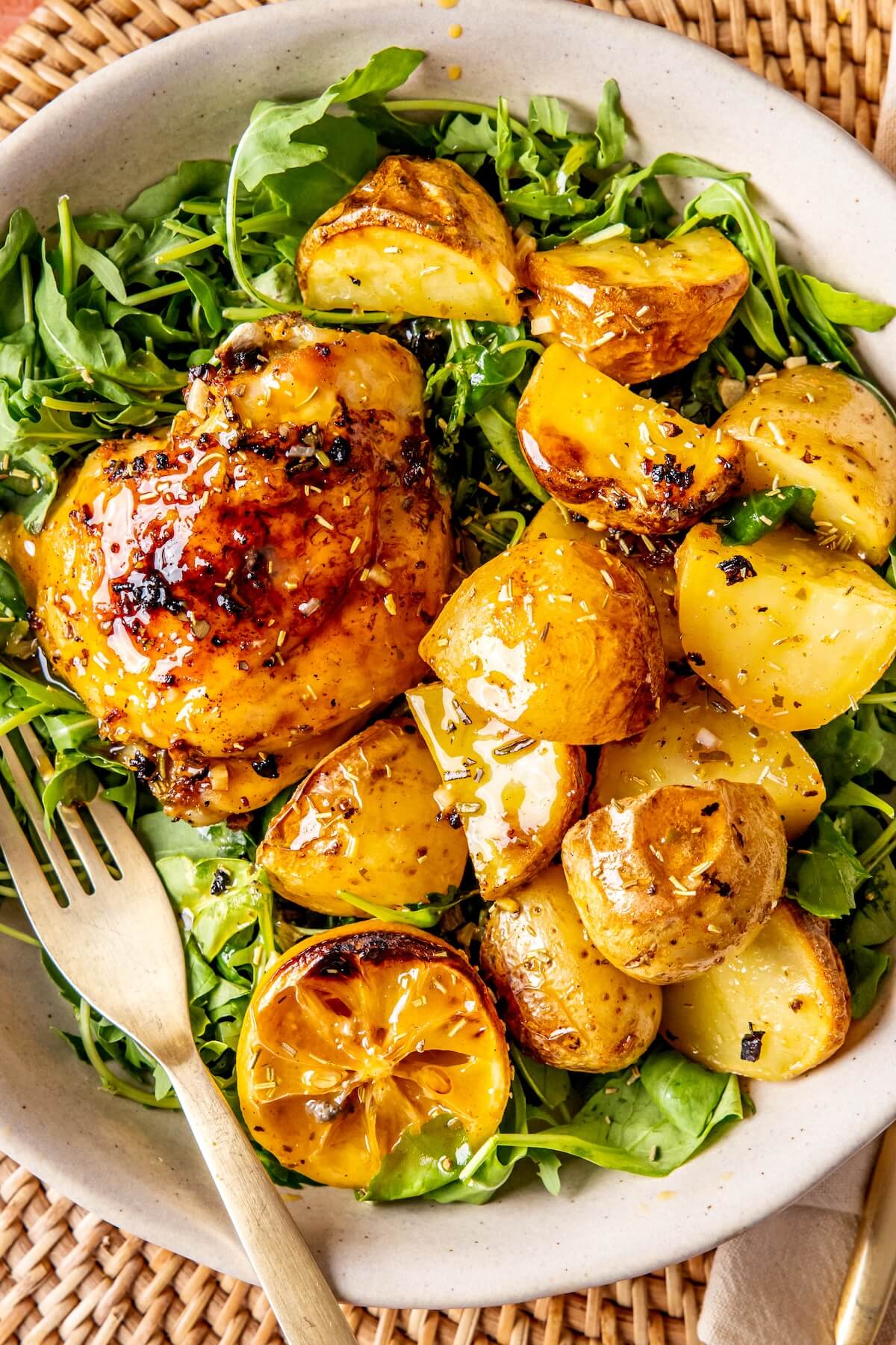 One-Pan Lemon Herb Chicken with Baby Potatoes