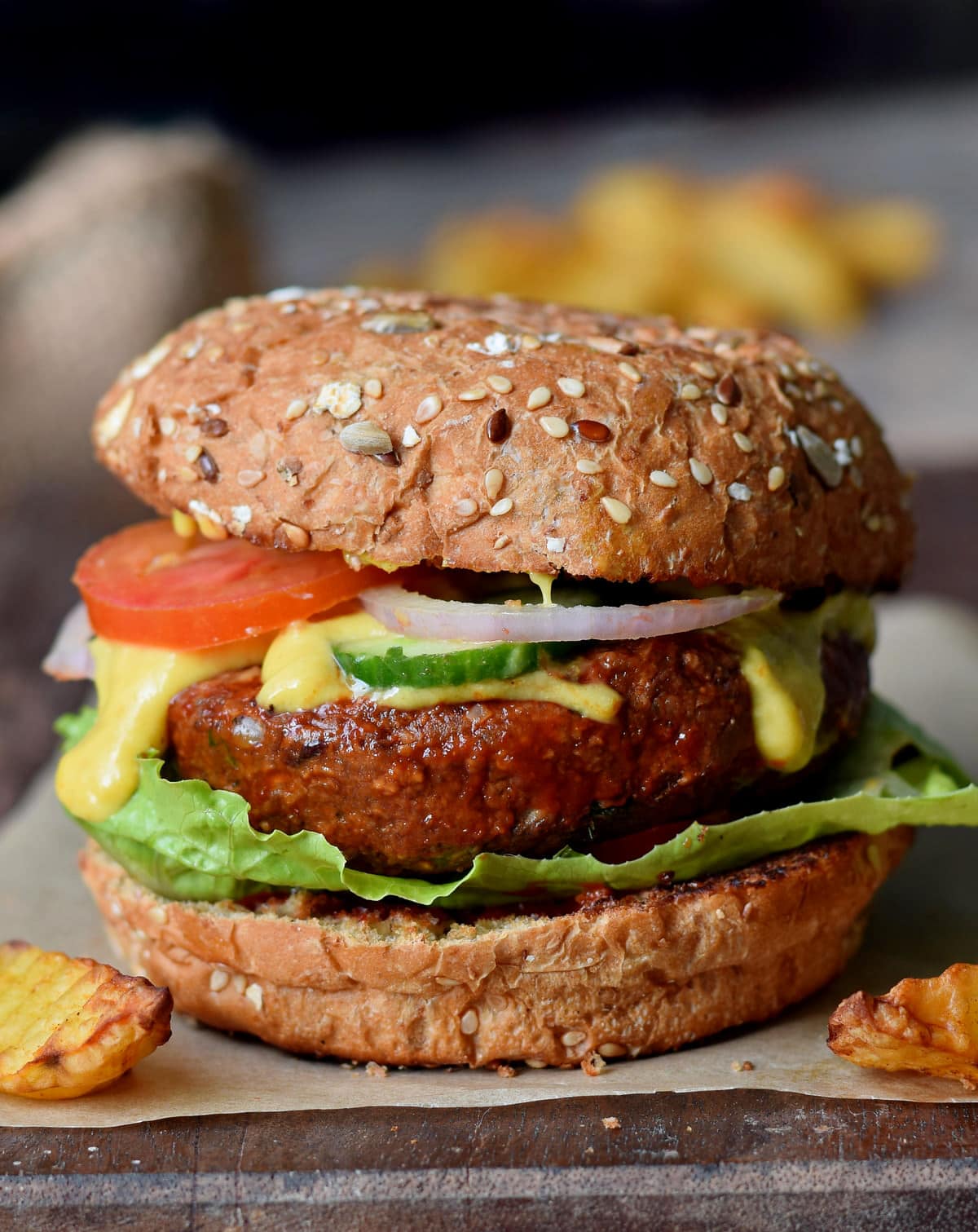 Registry-Style Hidden Veggie Burger