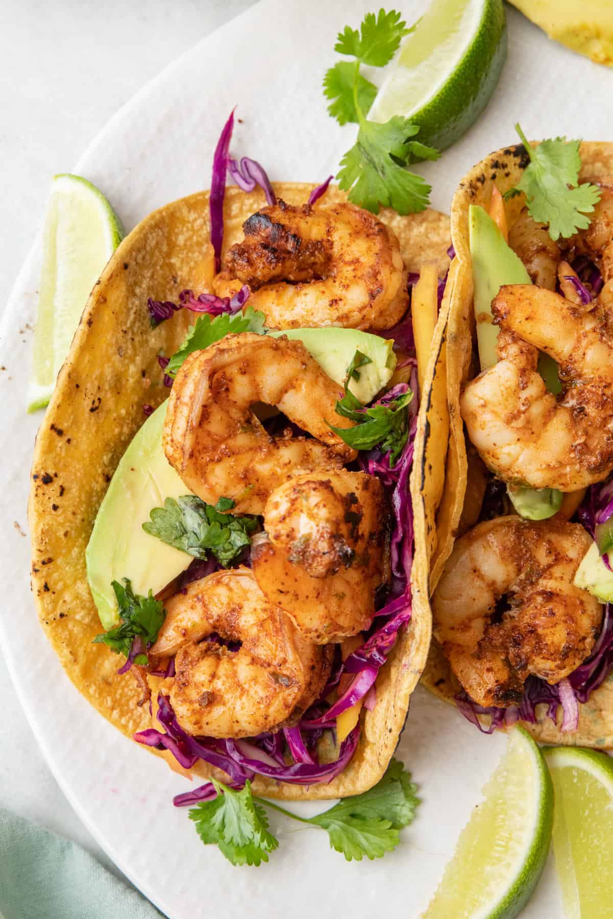 Solid White Floodlight-Style Grilled Shrimp Tacos