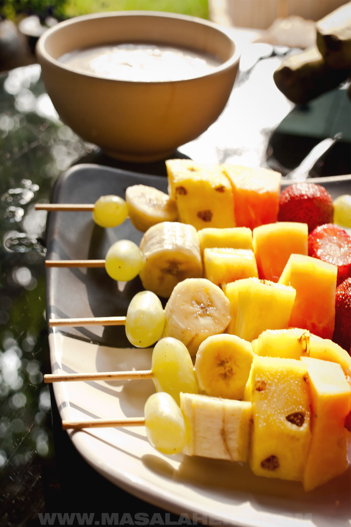 Fun-Packed Fruit Skewers with Coconut Yogurt Dip