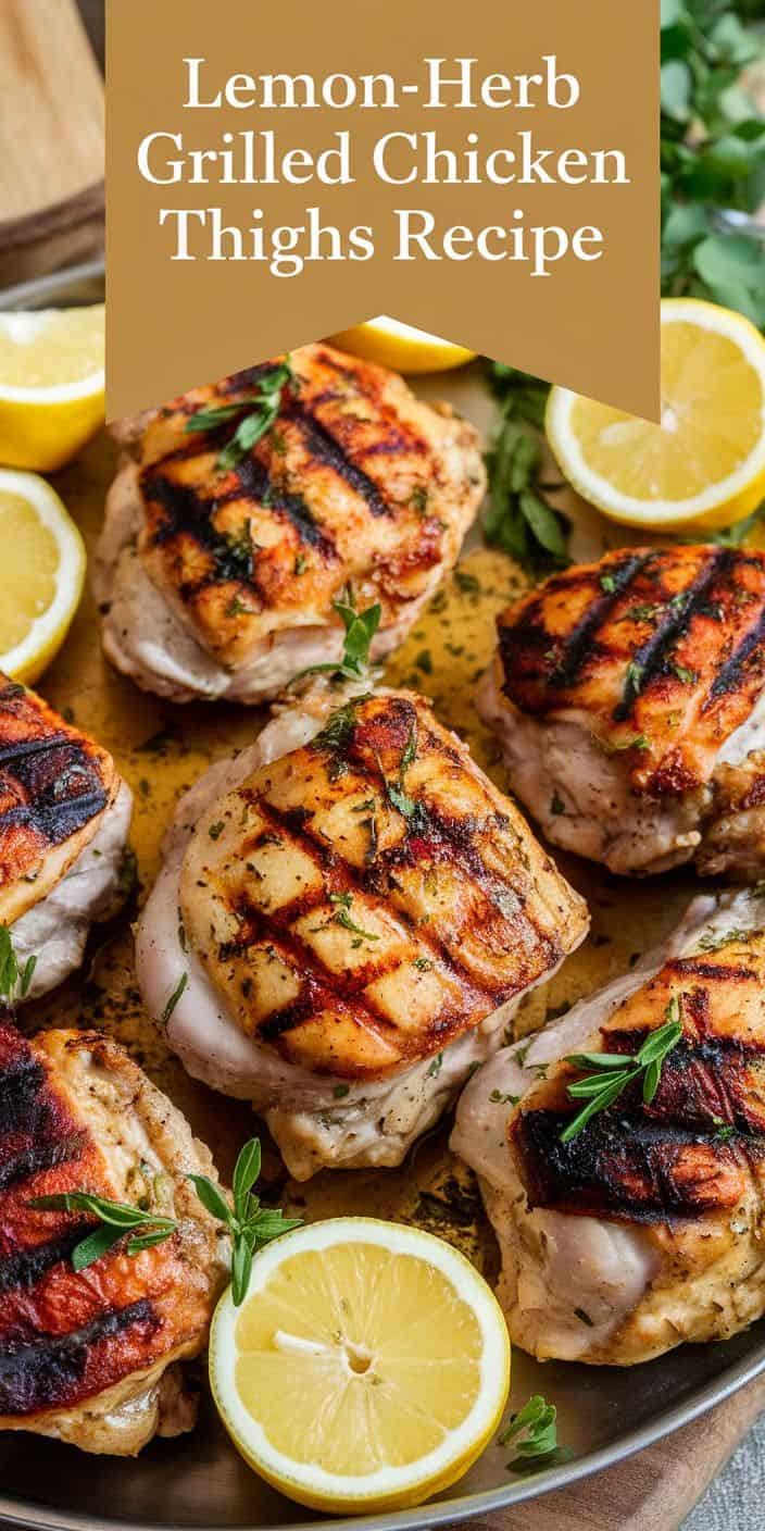 Lemon-Herb Grilled Chicken Thighs