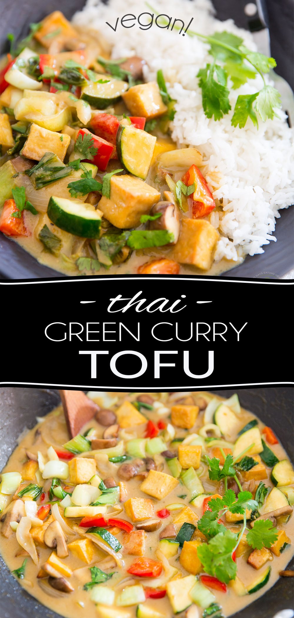 Authentic Vegan Thai Green Curry with Tofu