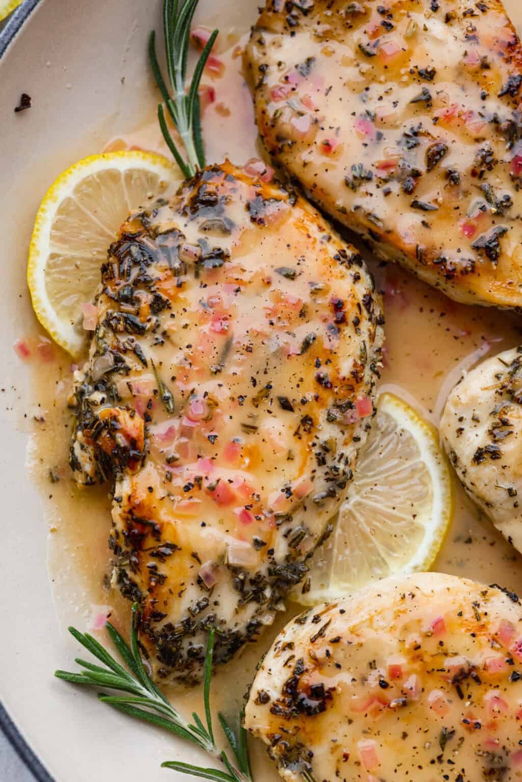 Rosemary-Infused Chicken with Perennial Herb Salad