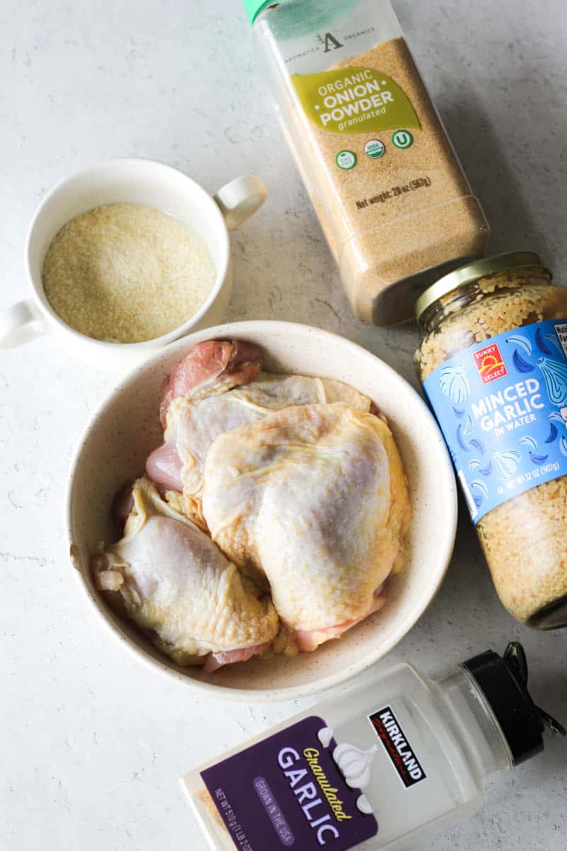 Air Fryer Garlic Parmesan Chicken Thighs