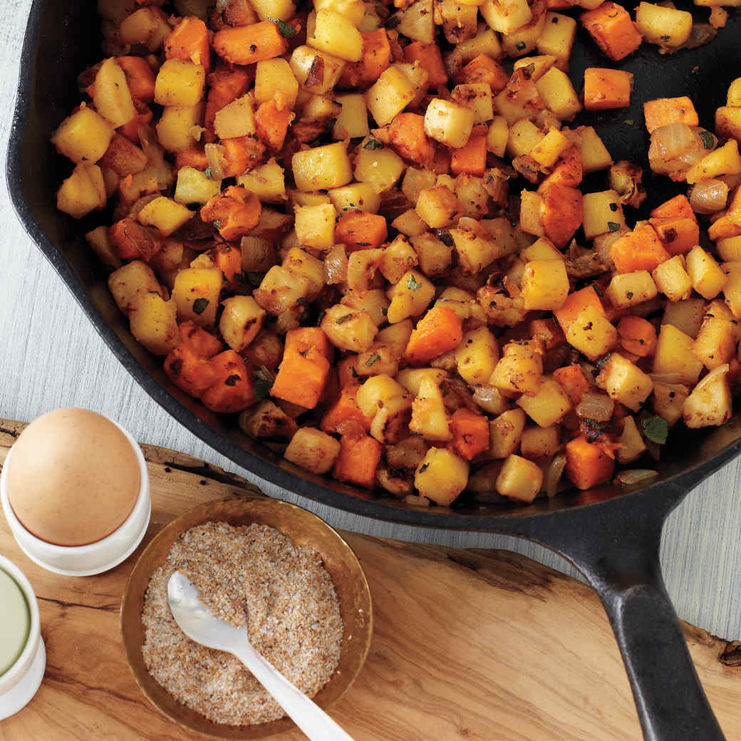Native Garden Vegetable Hash with Herb Butter