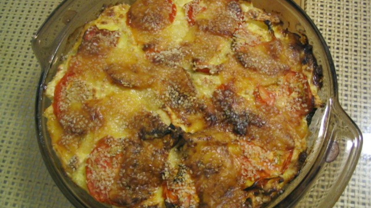 Zucchini and Feta Slow Cooker Bake