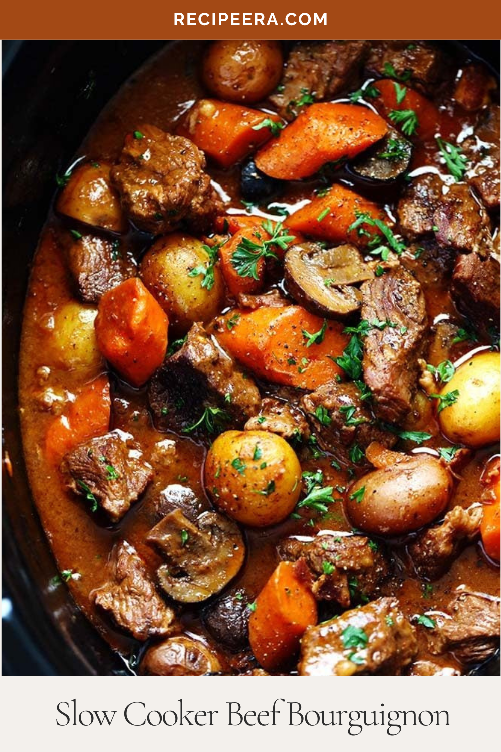 Slow-Simmered Beef Bourguignon with Root Vegetables