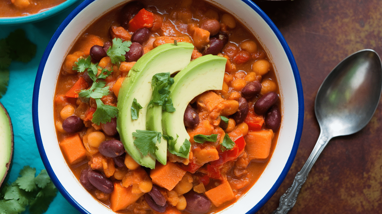 Chipotle-Cocoa Chili with Sweet Potato
