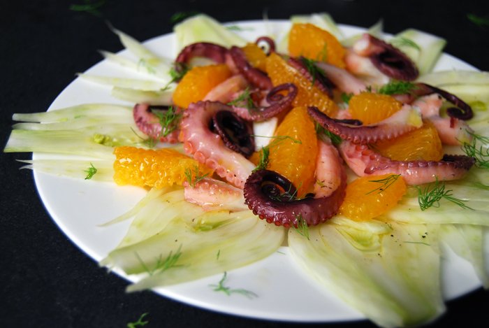 Mediterranean Grilled Octopus with Fennel and Orange