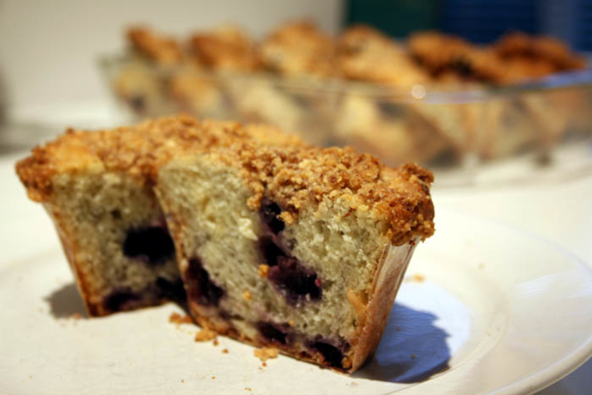 Half-Baked Lemon Blueberry Muffins