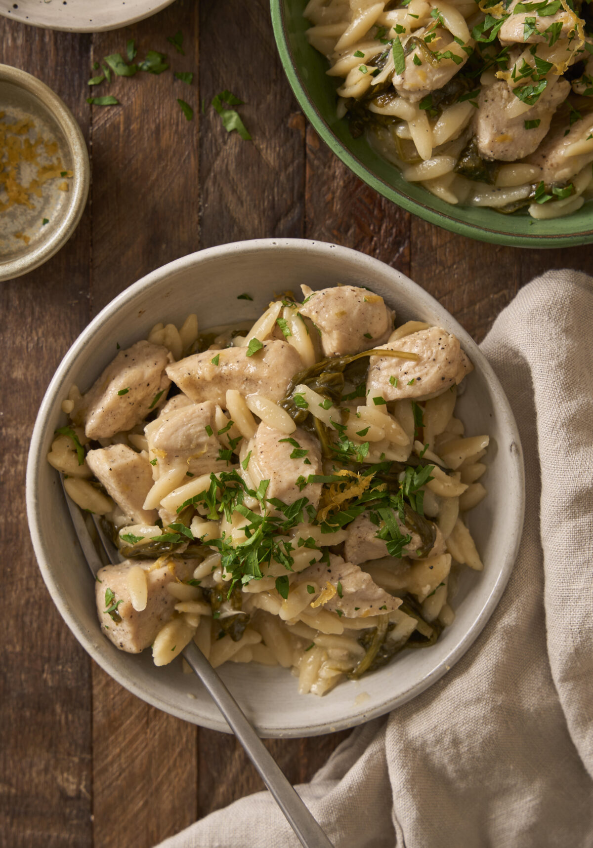 Mediterranean One-Pot Lemon Herb Chicken with Orzo