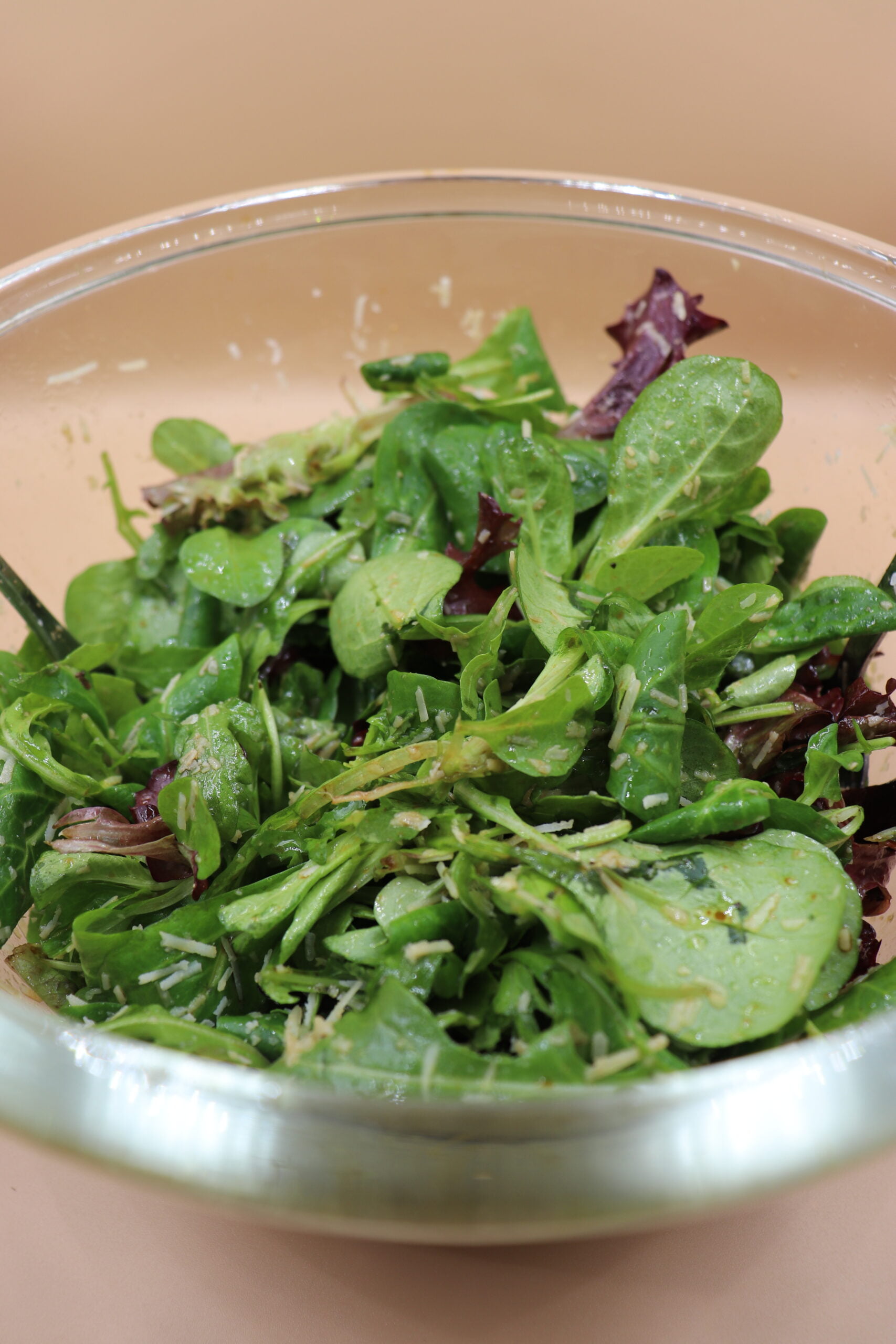 Two-Leaf Green Salad with 5-Ingredient Dressing