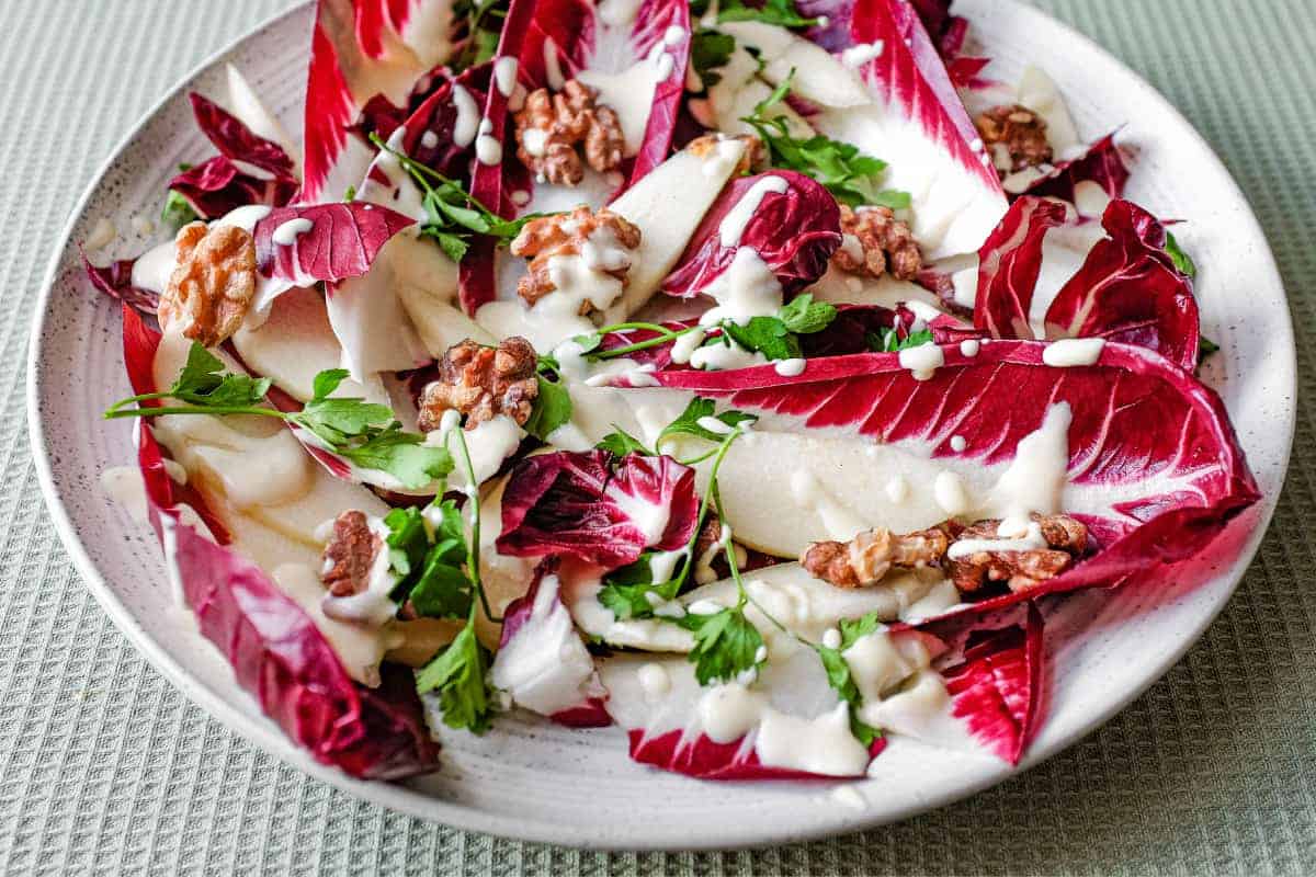 Dandelion Greens & Honey-Roasted Radicchio Salad