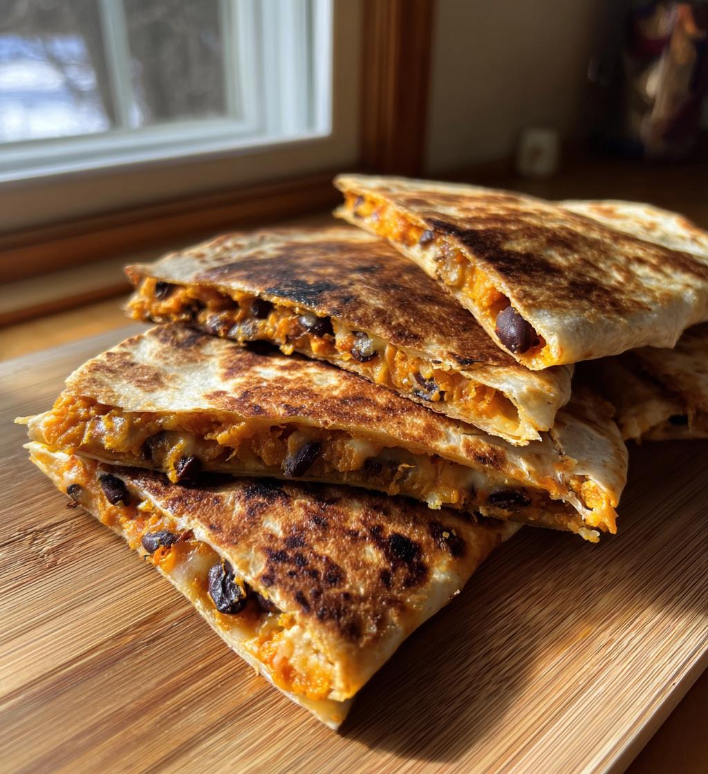 Half-Baked Sweet Potato and Black Bean Quesadillas