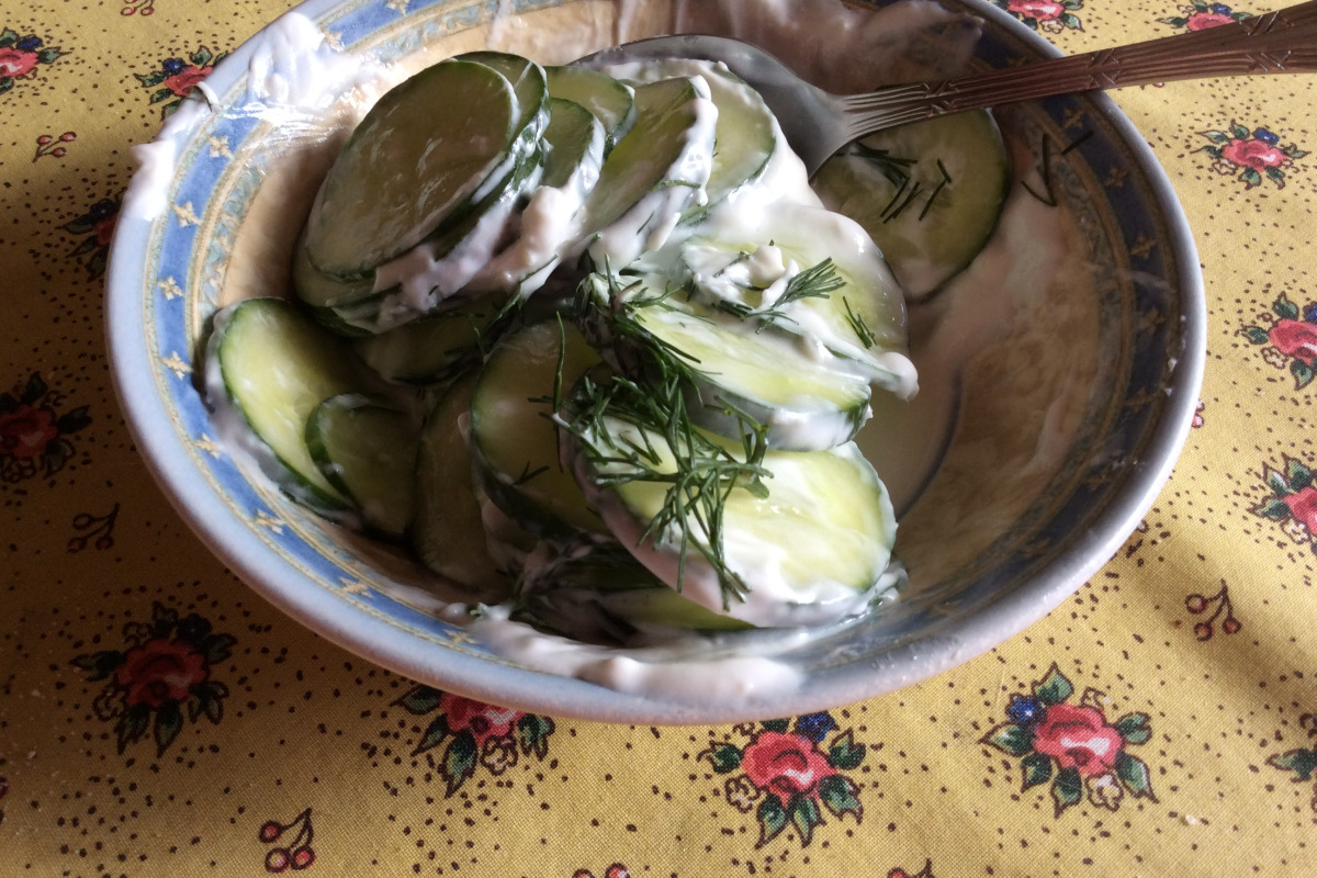 Fondy Aqua Park Cucumber Salad with Dill Vinaigrette