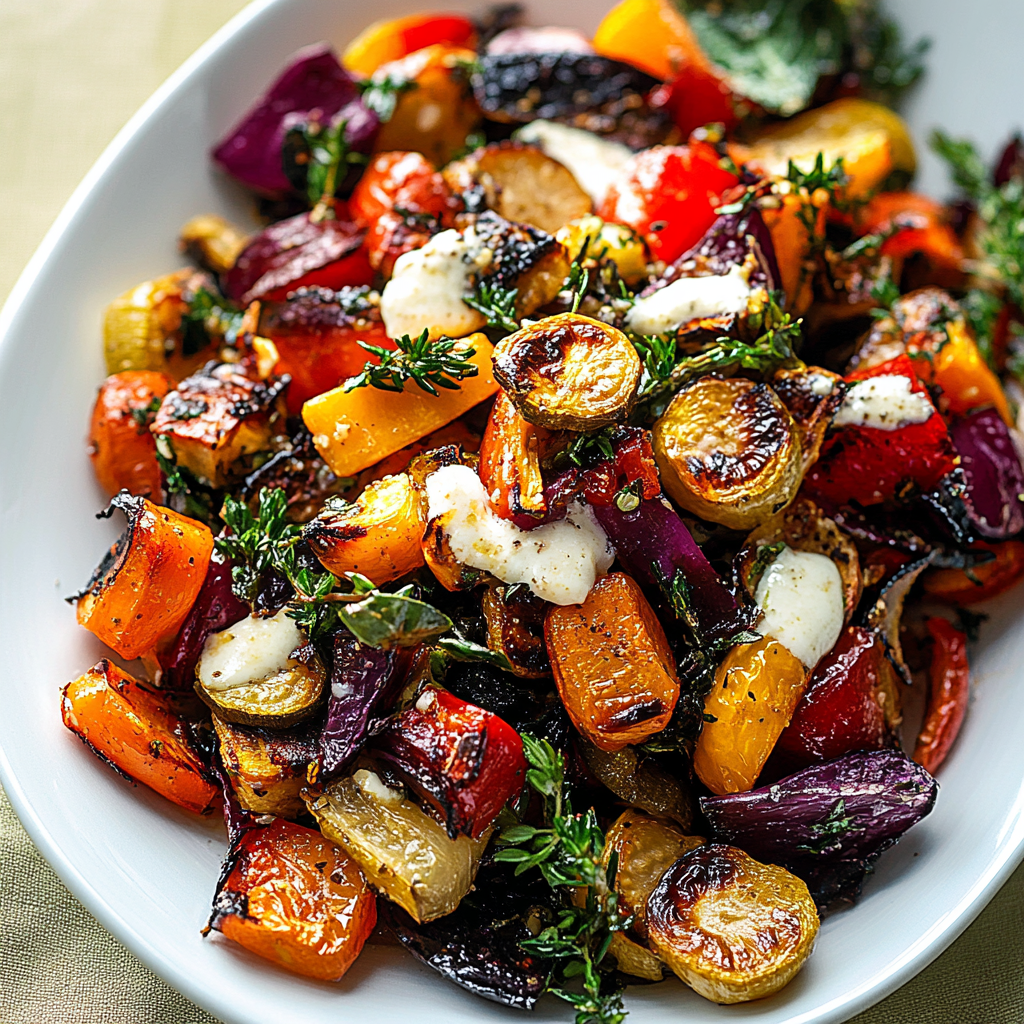 Aperol-Infused Roasted Vegetable Salad