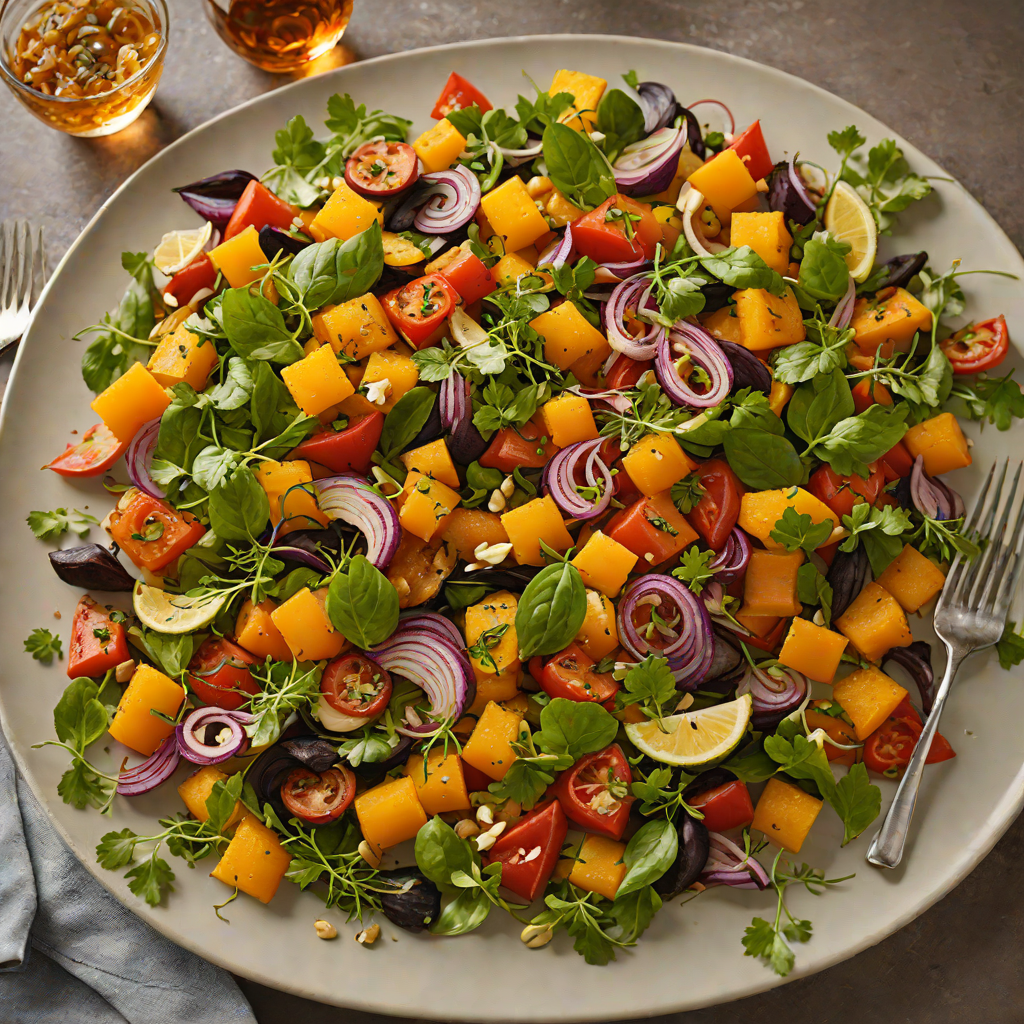 Aperol-Infused Roasted Vegetable Salad