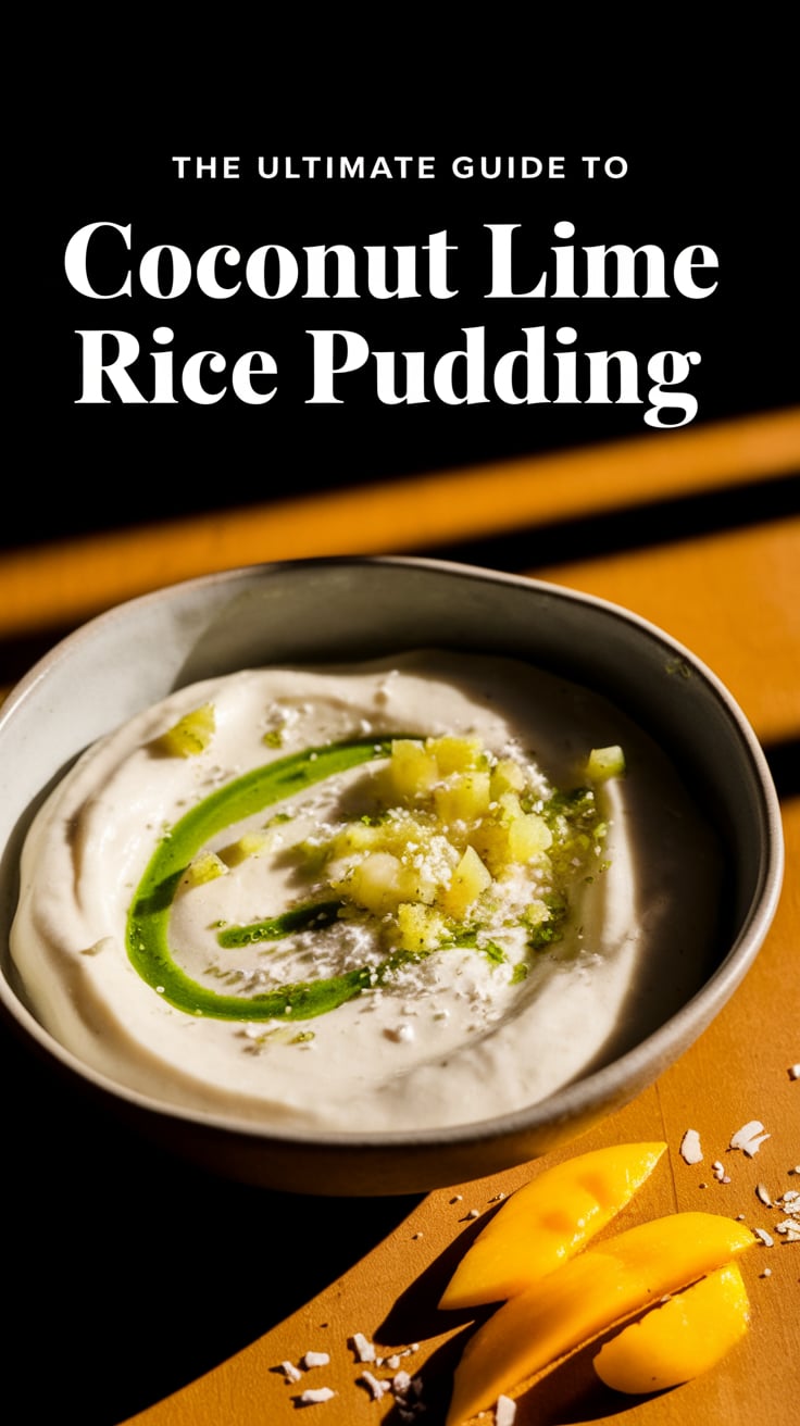 Authentic Coconut Lime Rice Pudding