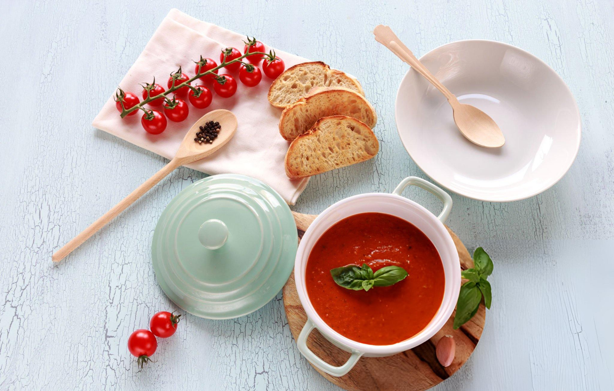 True Authentic Vintage-Style Tomato Basil Soup
