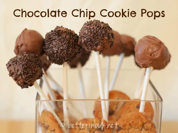 Fun-Filled Chocolate Chip Cookie Pops