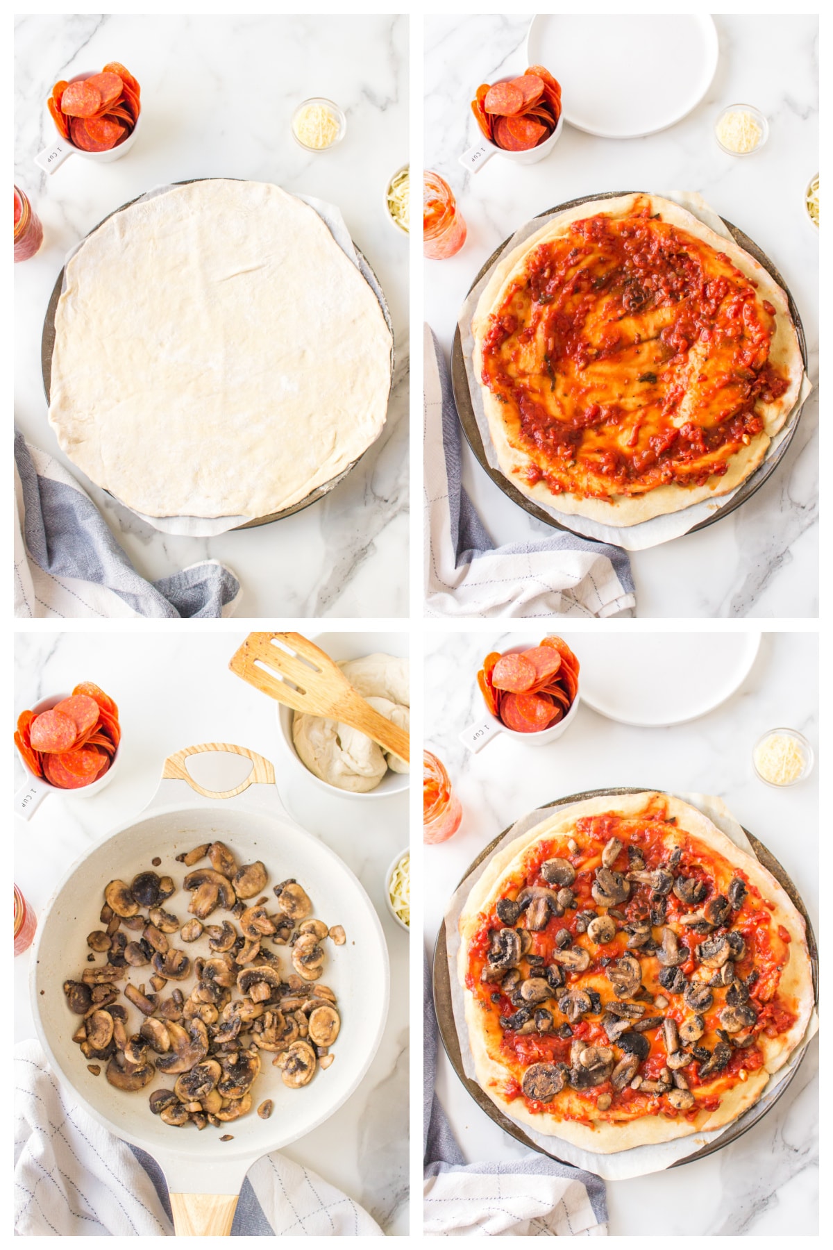 Homemade Little Caesars-Style Pepperoni Pizza