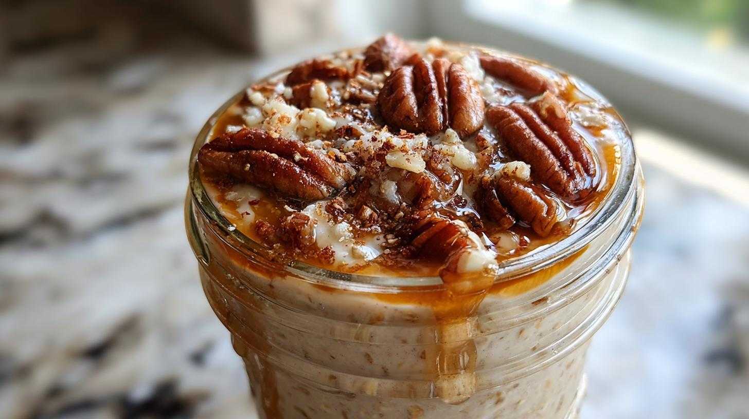 Maple-Pecan Overnight Oats with Fresh Berries